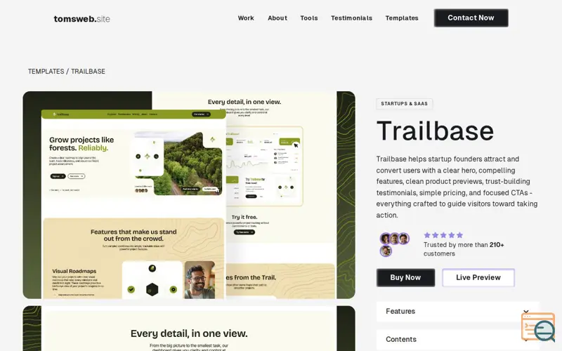 Screenshot of Trailbase