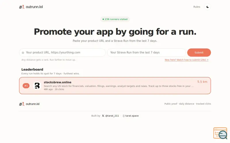 Screenshot of Outrunn.lol