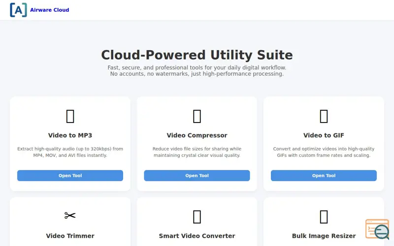 Screenshot of Airware cloud