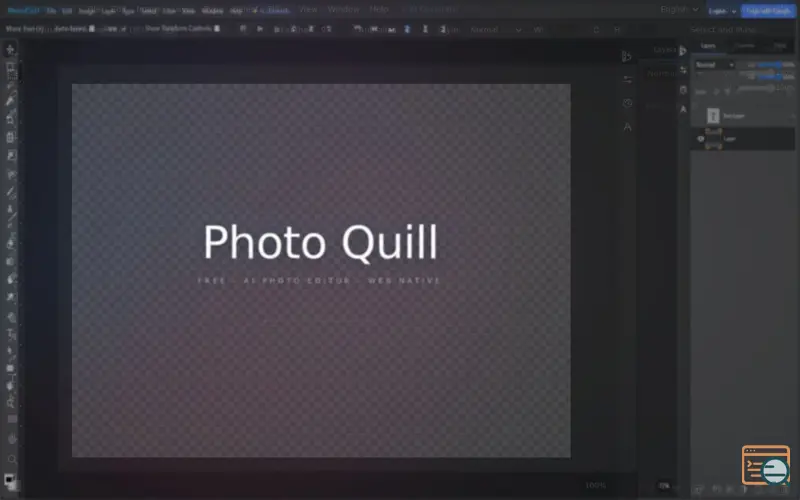 Screenshot of PhotoQuill