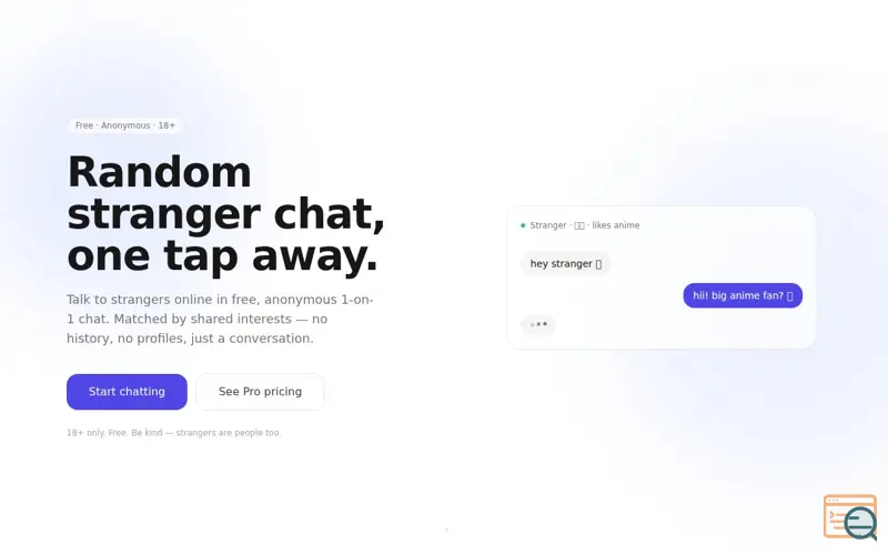 Screenshot of StrangerChat