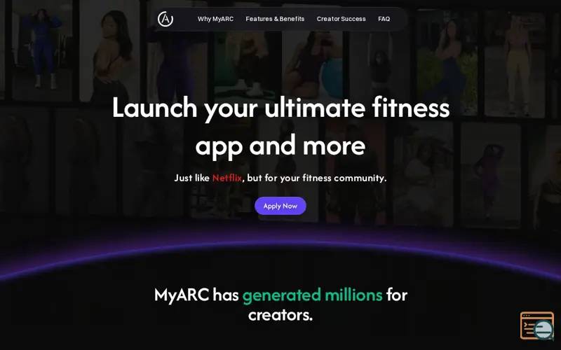 Screenshot of MyARC