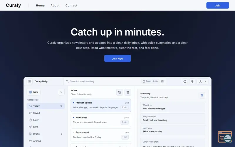 Screenshot of Curaly
