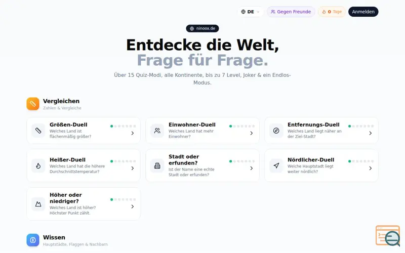Screenshot of NINOOX