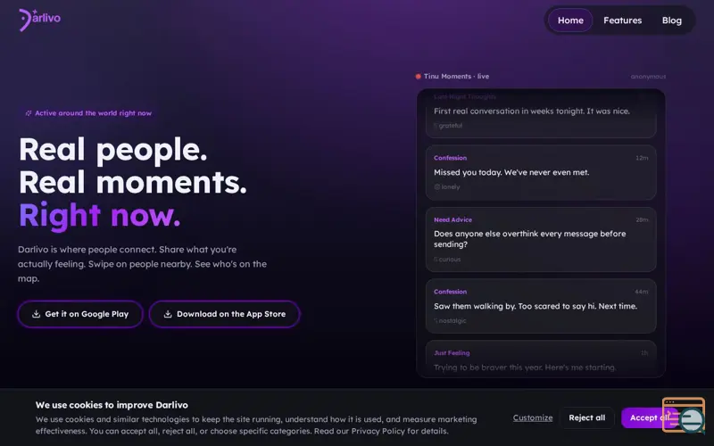 Screenshot of Darlivo