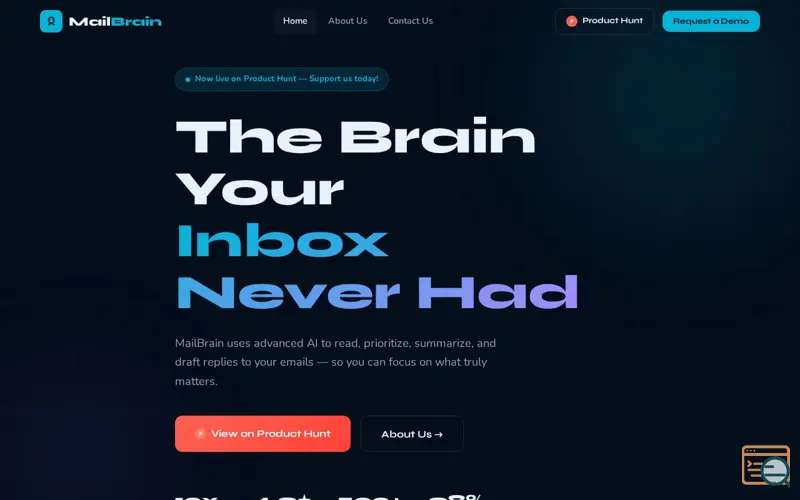 Screenshot of Mail Brain