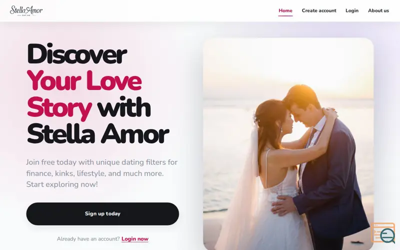 Screenshot of Stella Amor