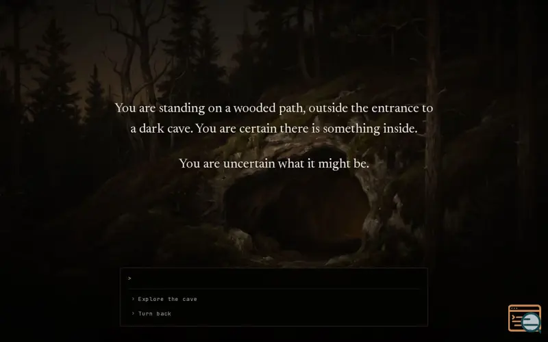 Screenshot of A Cave in the Woods