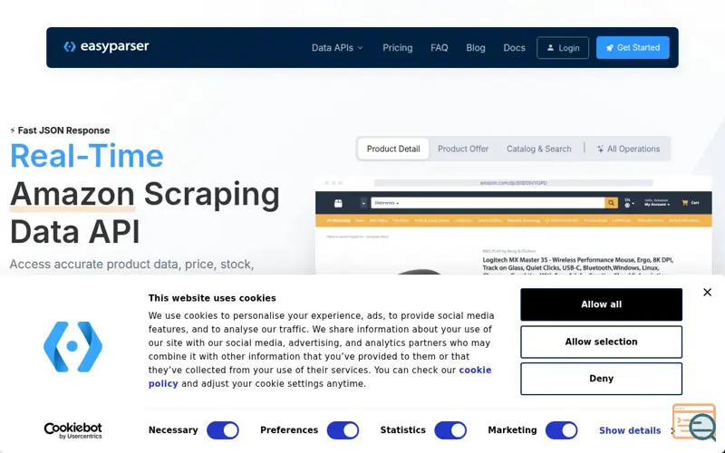 Screenshot of Easyparser