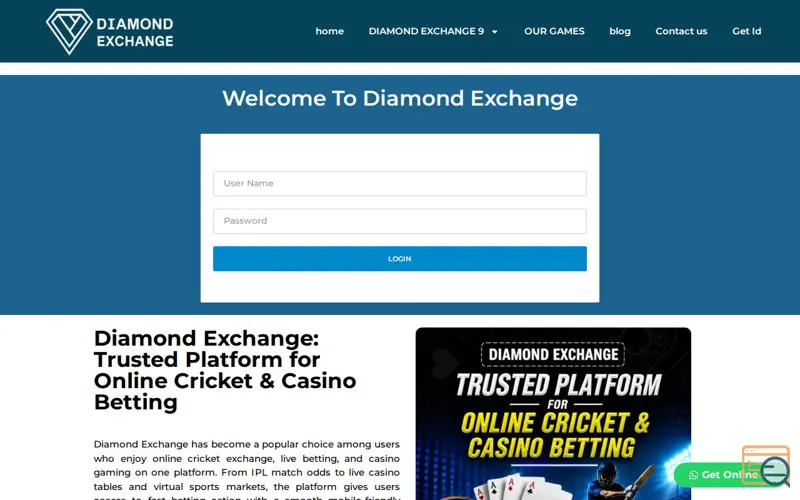 Screenshot of My Diamond Exchange