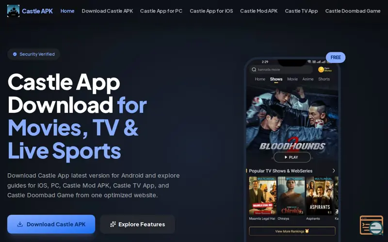 Screenshot of Castle App
