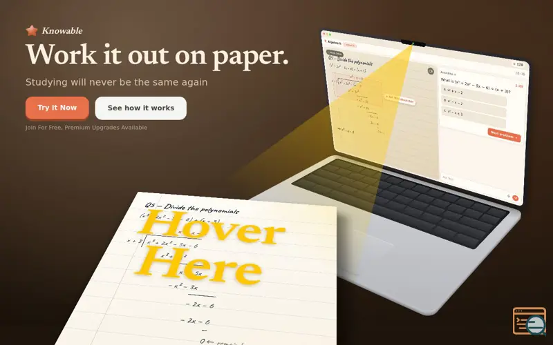 Screenshot of Knowable — The world's first Visual AI Tutor