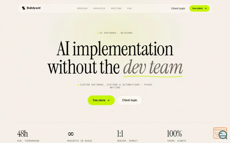 Screenshot of Buildyard