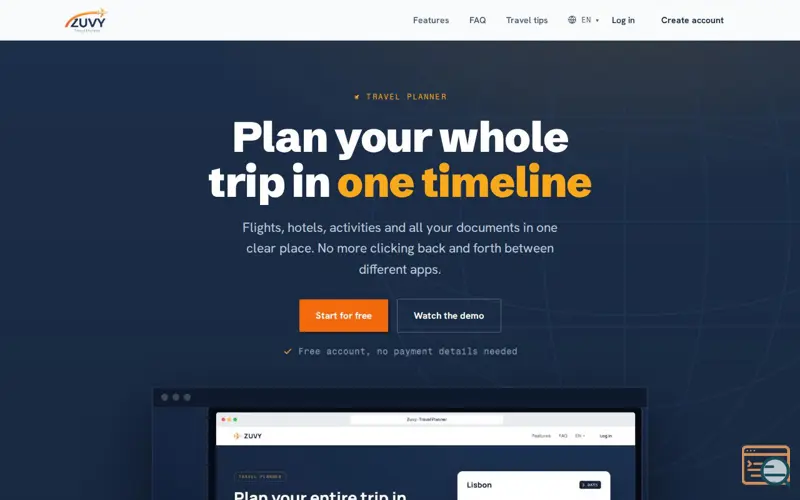 Screenshot of Zuvy