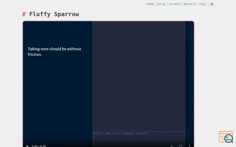 Screenshot of Fluffy Sparrow
