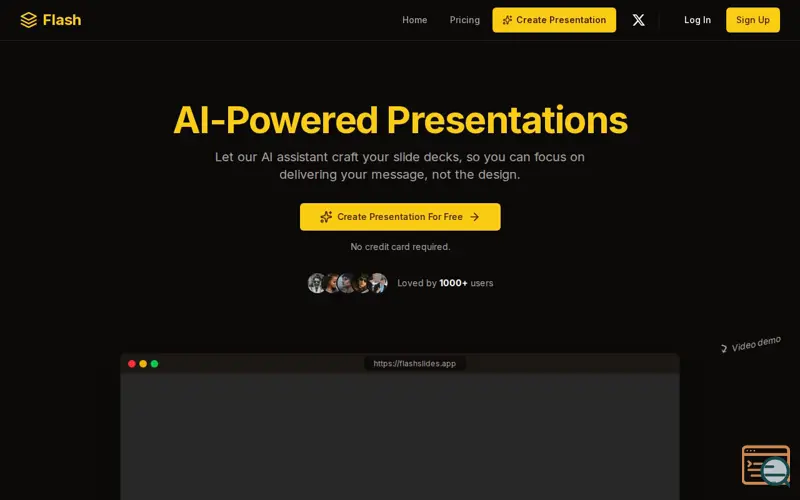 Screenshot of FlashSlides, a launch using ImgBB