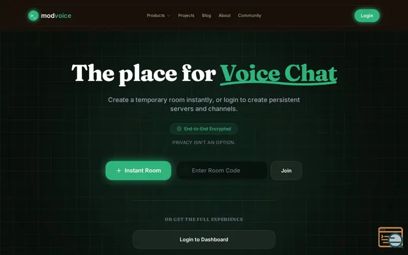 Screenshot of MODVC
