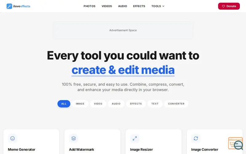 Screenshot of iLoveEffects