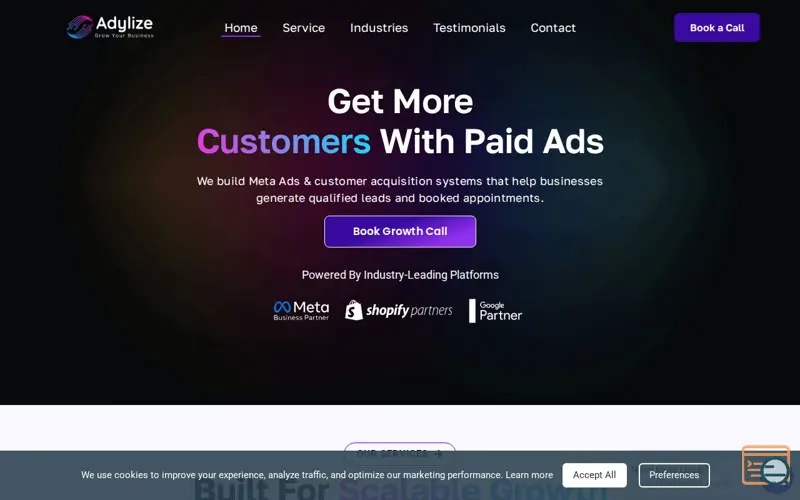 Screenshot of Adylize Private Limited