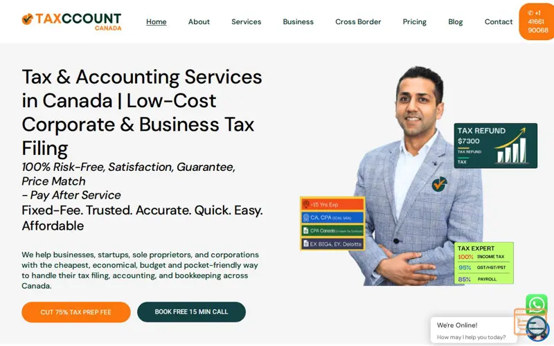 Screenshot of Taxccount - Accounting & Tax Filing