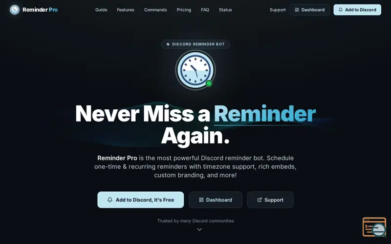 Screenshot of Reminder Pro