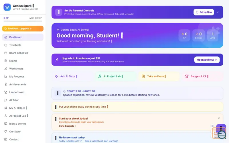 Screenshot of Mind Spark AI