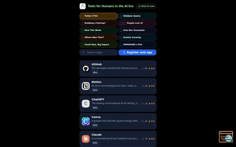 Screenshot of AIMADANG