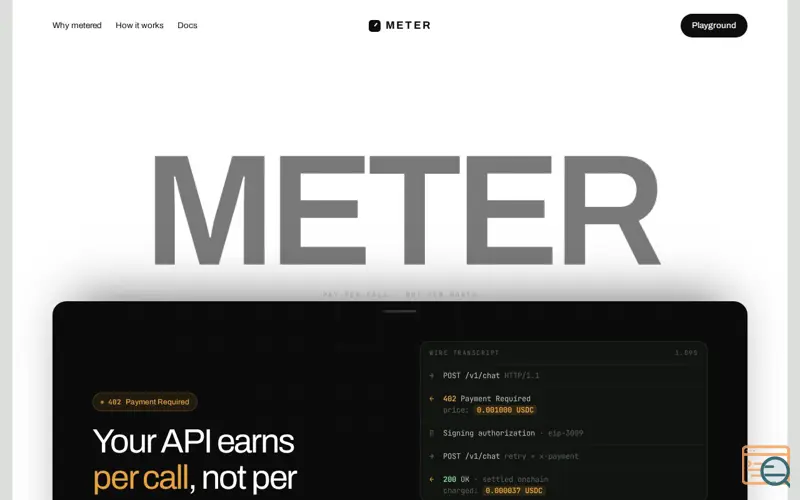 Screenshot of METER
