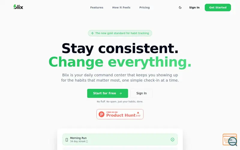 Screenshot of Blix