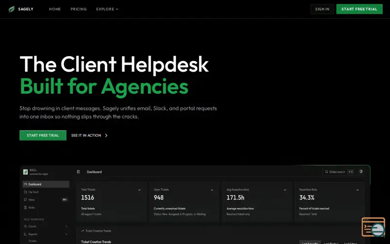 Screenshot of Sagely