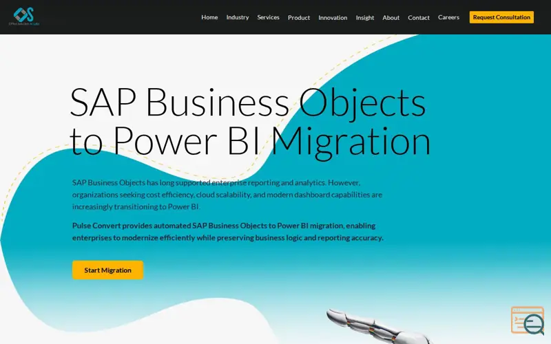 Screenshot of SAP BO to Power BI Migration