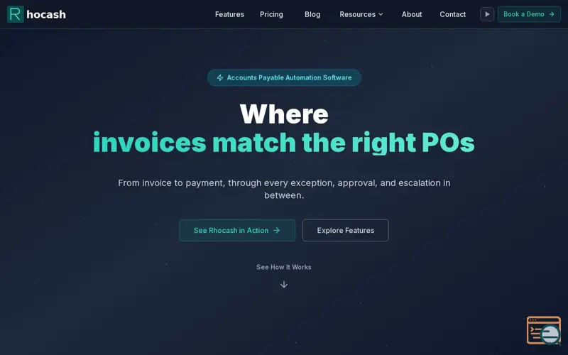 Screenshot of Rhocash