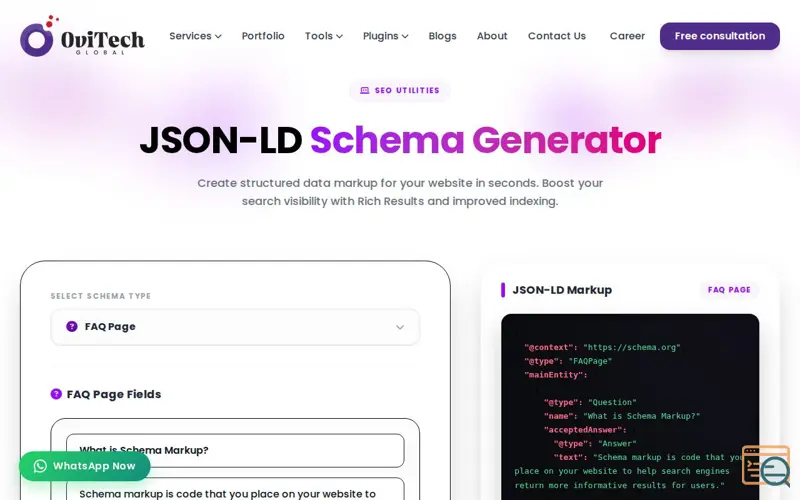 Screenshot of Schema Generator