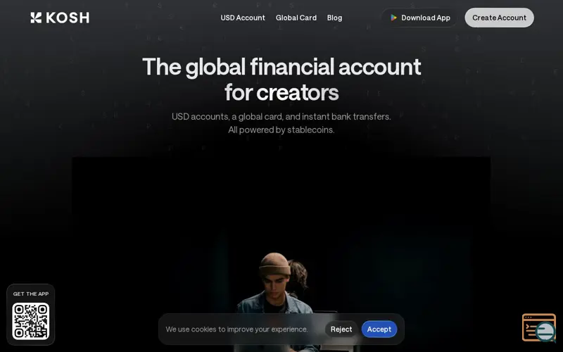 Screenshot of KOSH Money