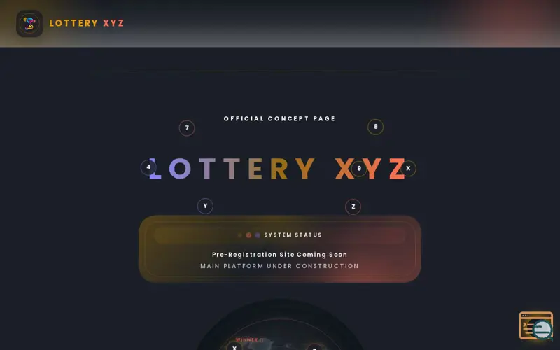 Screenshot of Lottery XYZ