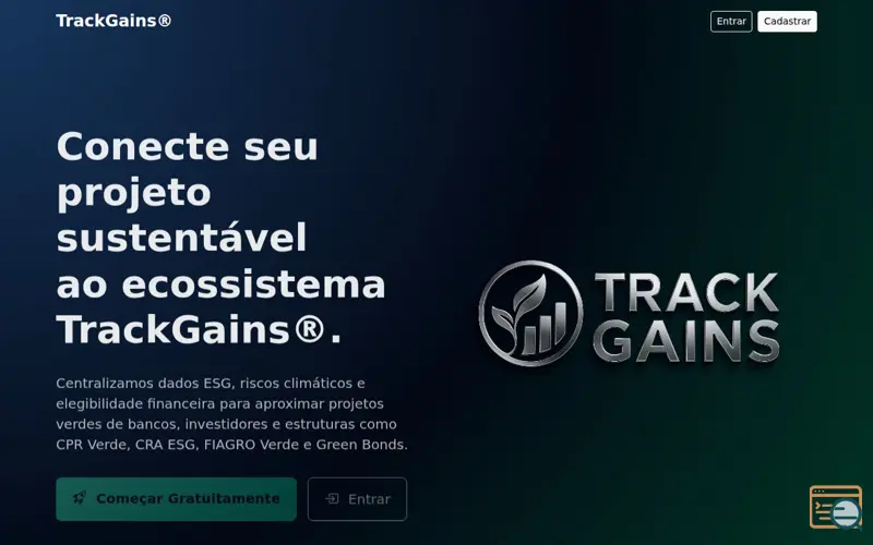 Screenshot of Trackgains 