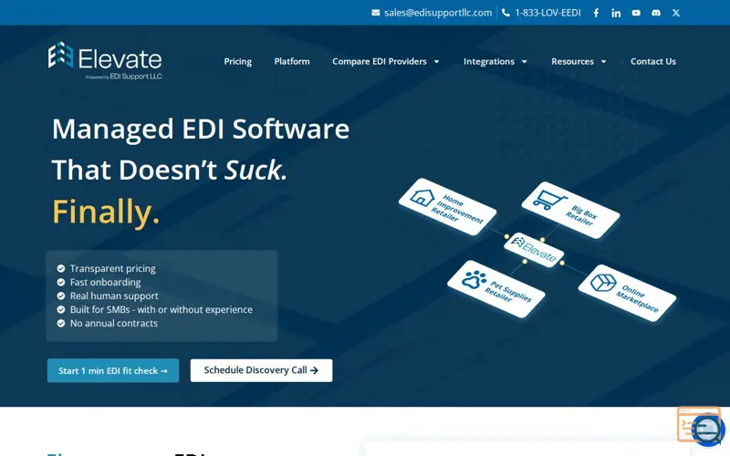 Screenshot of Elevate, a launch using WPX Hosting DNS