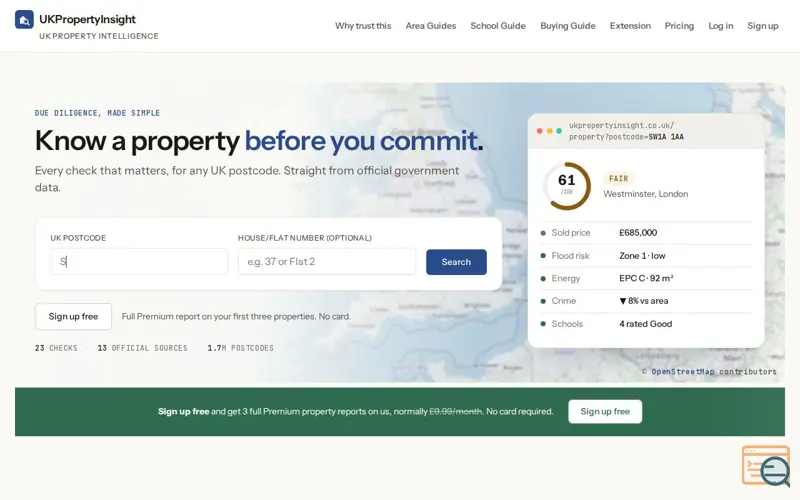 Screenshot of UKPropertyInsight
