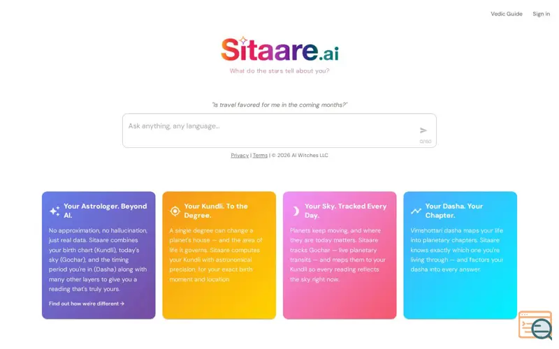 Screenshot of Sitaare