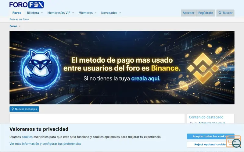 Screenshot of FOROFOX