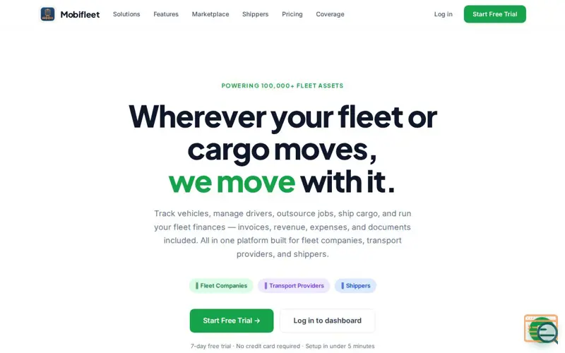 Screenshot of MobiFleet