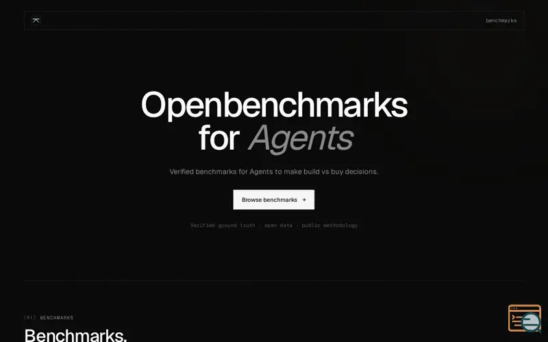 Screenshot of OpenBenchmarks
