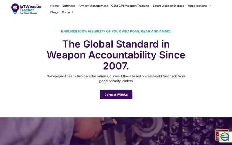 Screenshot of IoTWeaponTracker
