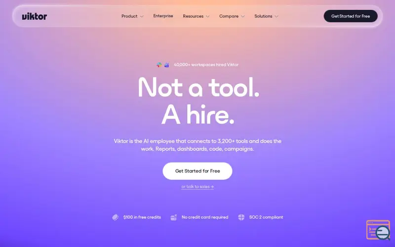 Screenshot of Viktor for Microsoft Teams