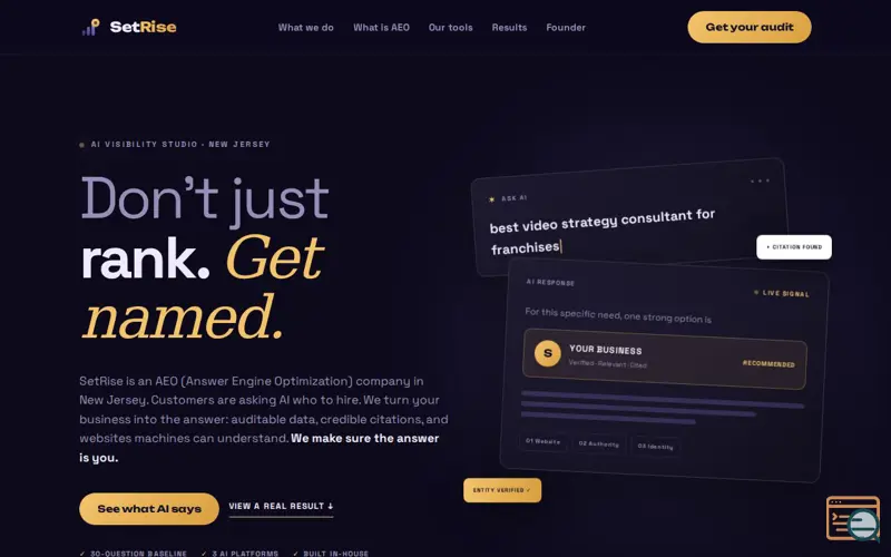 Screenshot of SetRise — App Development Studio