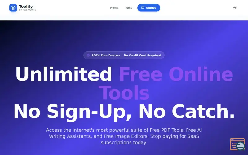 Screenshot of TaskGuru, a launch using Profitable CPM Rate Network