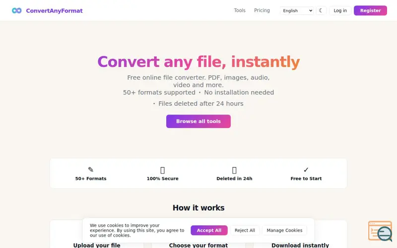 Screenshot of ConvertAnyFormat