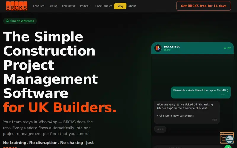 Screenshot of BRCKS, a launch using Criteo