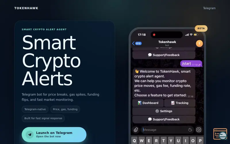 Screenshot of TokenHawk