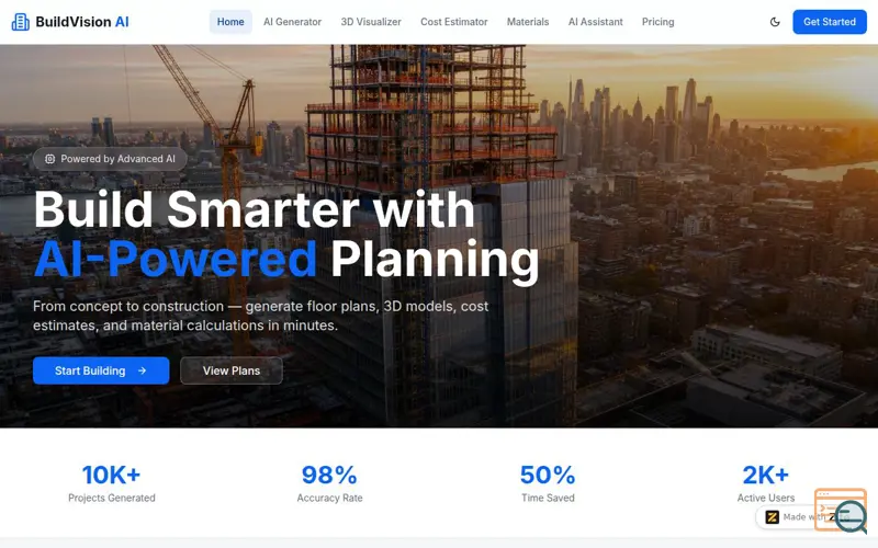Screenshot of Build vision ai
